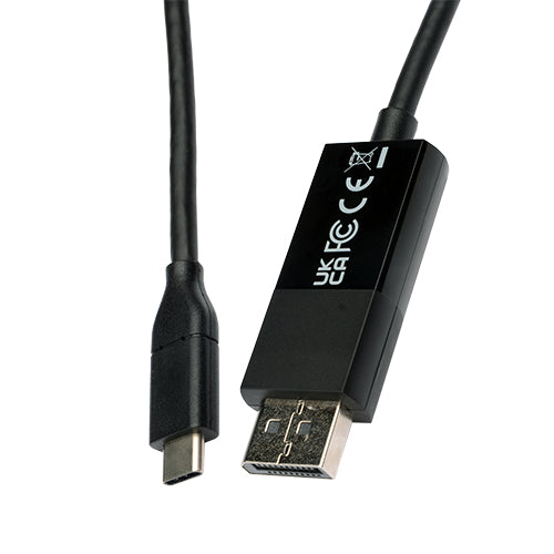 V7 V7UCDP-2M cable gender changer USB Type-C 3.2 Gen 1 DisplayPort Black