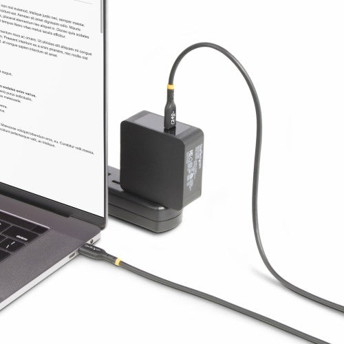 StarTech.com 6ft (1.8m) USB-C Charging Cable, Charge & Sync, 240W (5A) PD EPR, USB 2.0 Laptop Charger Cable, USB-IF Certified , TPE Jacket - Black USB C Charging Cord