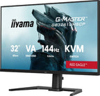 iiyama G-MASTER Level up work and play with the Red Eagle 32″ 4K GB3261UHSCP