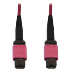 Tripp Lite N845B-05M-12-MG 100G Multimode 50/125 OM4 Fiber Optic Cable (12F MTP/MPO-PC F/F), LSZH, Magenta, 5 m (16.4 ft.)