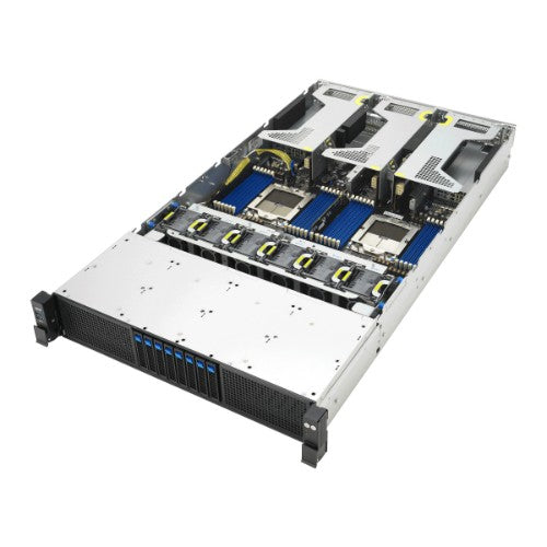 ASUS RS720A-E13-RS8U Socket SP5 Rack (2U) Black, Silver