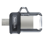 SanDisk 173386 USB flash drive 128 GB USB Type-A / Micro-USB Black, Transparent