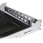 StarTech.com 2U Vented Sliding Server Rack Shelf w/ Cable Management Arm - 27.7 to 31.6in Adjustable Mounting Depth - 50lb - 19" Server Tray Shelf for Equipment Rack - 24in Deep