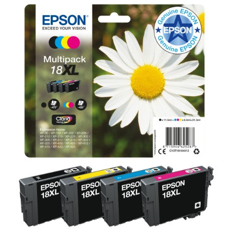 Epson C13T18124012/18XL Ink cartridge cyan high-capacity, 450 pages 6.6ml for Epson XP 30
