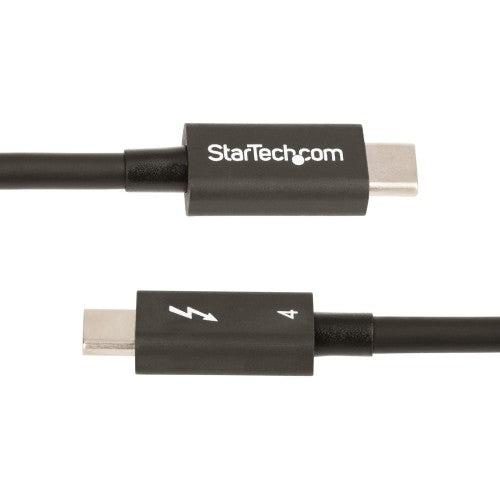 StarTech.com 1.6ft (50cm) Thunderbolt 4 Cable - 40Gbps - 100W PD - 4K/8K Video - Intel-Certified Thunderbolt Cable - Compatible w/USB 4/Thunderbolt 3/USB 3.2/USB Type-C/DisplayPort