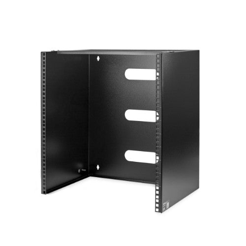 StarTech.com 12U Wall Mount Network Rack - 14 Inch Deep (Low Profile) - 19" Patch Panel Bracket for Shallow Server and IT Equipment, Network Switches - 125lbs/57kg Weight Capacity, Black - TAA