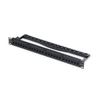 StarTech.com 24 Port 1U Feed Through Patch Panel with Cable Management Bar, Rackmount Cat6 Ethernet Patch Panel with RJ45 UTP Inline Couplers