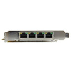 StarTech.com 4 Port Gigabit Power over Ethernet PCIe Network Card - PSE / PoE PCI Express NIC - TAA