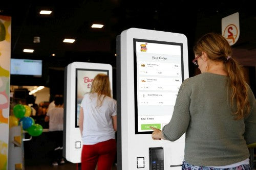 Allsee Technologies SO22B Signage Display Kiosk design 55.9 cm (22") Wi-Fi 250 cd/m² Full HD White Touchscreen Built-in processor