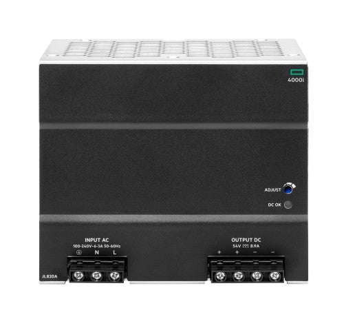 HPE Aruba Networking 4000i POE 54VDC 480W 100-240VAC DIN Power Supply