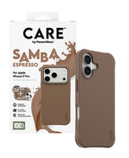 PanzerGlass CARE by ® Fashionable Case Samba Espresso w. MagSafe iPhone 17 Pro
