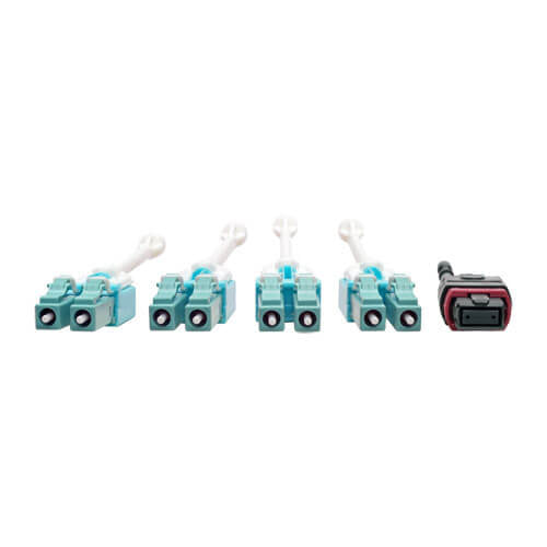 Eaton N845-03M-8L-MG InfiniBand/fibre optic cable 3 m MPO/MTP LC OFNP Aqua colour, Black