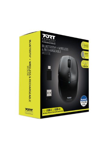 Port Designs 900715 mouse Office Right-hand RF Wireless + Bluetooth Optical 2400 DPI