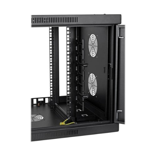 Tripp Lite SRW9UDPVRT SmartRack 9U Low-Profile Switch-Depth-Plus Wall-Mount Mini Rack Enclosure, Wide