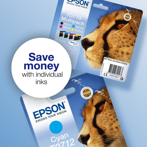 Epson C13T07114012/T0711 Ink cartridge black, 245 pages ISO/IEC 19752 7,4ml for Epson Stylus BX 310/600/D 120/D 78/S 20