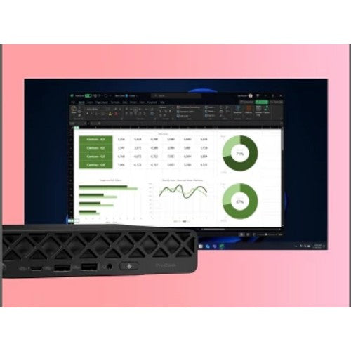 HP ProDesk 4 G1i AI PC Intel Core Ultra 5 235T 8 GB DDR5-SDRAM 256 GB SSD Windows 11 Pro Mini PC Black