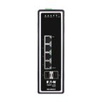 Tripp Lite NGI-M04C2 4-Port Managed Industrial Gigabit Ethernet Switch - 10/100/1000 Mbps, 2 GbE SFP Slots, -40° to 75°C, DIN Mount
