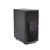 StarTech.com 25U Enterprise-Grade Flat Pack Server Rack Cabinet, 19in Enclosed 4-Post Rack with 29in (75cm) Mounting Depth and 1764lb (800kg) Weight Capacity