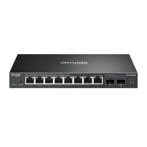 TP-Link ES210X-M2 network switch Managed 2.5G Ethernet (100/1000/2500) Desktop/Wall-Mounting Black