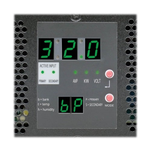 Eaton PDUMH32HVATNET 7.7kW Single-Phase Switched Automatic Transfer Switch PDU, Two 200-240V IEC309 32A Blue Inputs, 16-C13 2-C19 Outlets, 2U, TAA