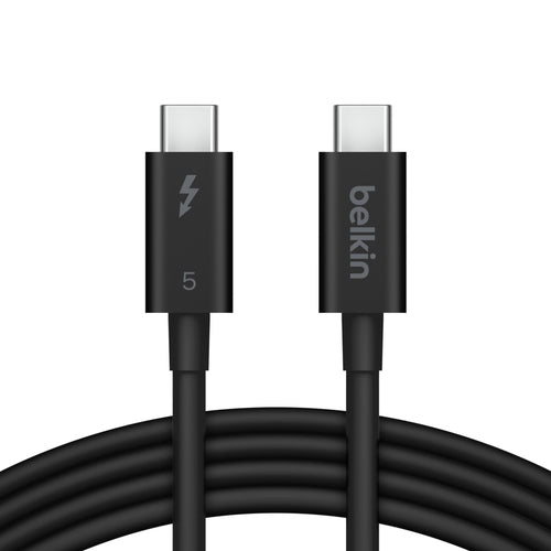 Belkin INZ005HQ1MBK Thunderbolt cable 1 m 120 Gbit/s Black