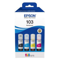 Epson C13T00S64A/103 Ink bottle multi pack Bk,C,M,Y, 4x4.5K pages 70ml Pack=4 for Epson L 1110