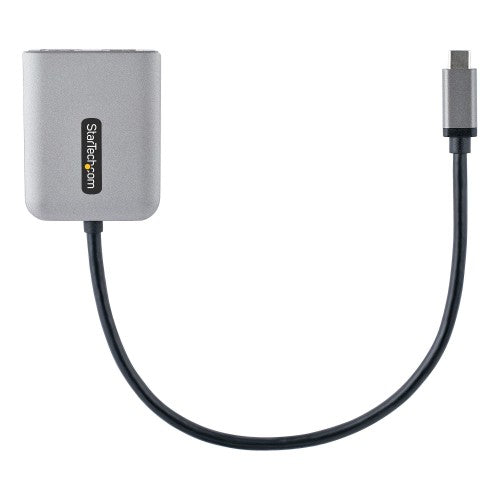 StarTech.com USB-C to Dual HDMI Adapter, USB Type-C Multi-Monitor MST Hub, Dual 4K 60Hz HDMI Laptop Display Extender / Splitter, HDR, Extra-Long Built-In Cable - Windows Only