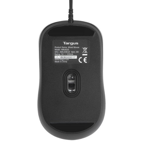 Targus AMU30EUZ mouse Travel Ambidextrous USB Type-A Optical 1000 DPI