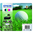Epson C13T34764010/34XL Ink cartridge multi pack Bk,C,M,Y high-capacity 16,3ml + 3x10,8ml Pack=4 for Epson WF-3720