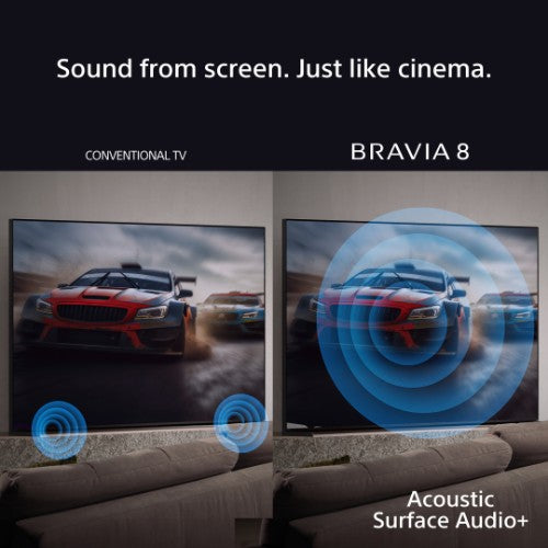 Sony BRAVIA 8 Series 65" OLED 4K HDR Display with Google TV, including 3 years PrimeSupport