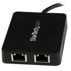 StarTech.com USB-C to Dual Gigabit Ethernet Adapter with USB 3.0 (Type-A) Port, USB Type-C Gigabit Network Adapter
