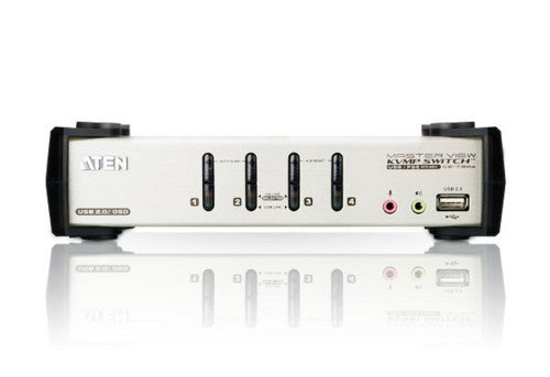 ATEN CS1734B KVM switch Rack mounting Black, Grey
