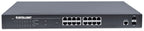 Intellinet 16-Port Gigabit Ethernet PoE+ Web-Managed Switch with 2 SFP Ports, IEEE 802.3at/af Power over Ethernet (PoE+/PoE) Compliant, 374 W, Endspan, 19" Rackmount (UK Power Cord)
