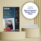 Epson Premium Glossy Photo Paper (130 x 180mm), 255gsm, 30 sheets