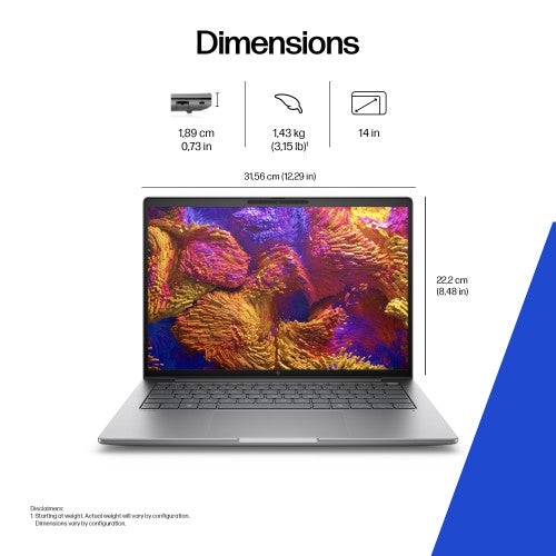 HP ZBook 8 G1ak 14 inch Mobile Workstation PC Wolf Pro Security Edition - Data Science Copilot+ PC AMD Ryzen AI 7 PRO 35.6 cm (14") WQXGA 64 GB DDR5-SDRAM Wi-Fi 7 (802.11be) Windows 11 Pro AI Workstation, AI PC Silver