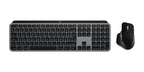 Logitech Master MX Keys S Combo for Mac keyboard Mouse included Home/Office RF Wireless + Bluetooth AZERTY French Aluminium, Black