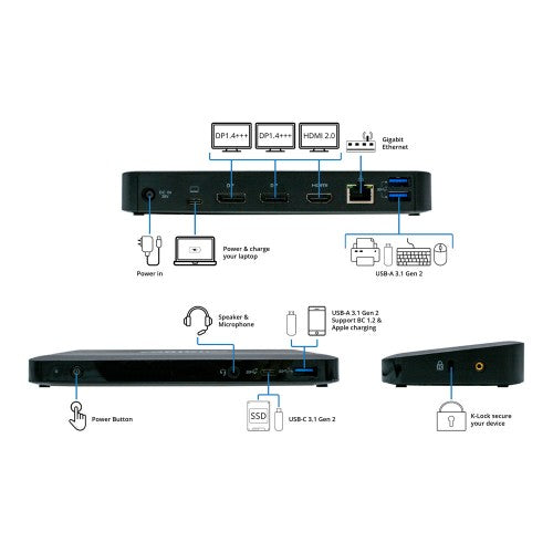 Origin Storage Docking Station USB-C EQV to Fujitsu S26391-F1667-L100