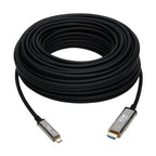 Tripp Lite U444F3-50M-H4K6 High-Speed USB-C to HDMI Fiber Active Optical Cable (AOC) - UHD 4K 60 Hz, HDR, CL3 Rated, Black, 50 m (164 ft.)