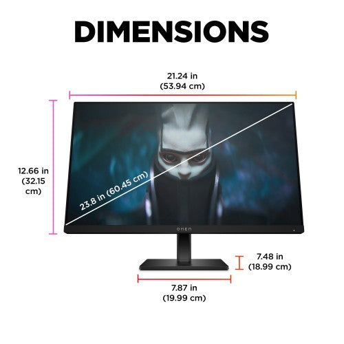 OMEN by HP 23.8 inch FHD 165Hz Gaming Monitor - OMEN 24
