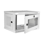 Tripp Lite SRW6UWG SmartRack 6U Low-Profile Switch-Depth Wall-Mount Mini Rack Enclosure, Clear Acrylic Window, White