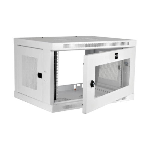 Tripp Lite SRW6UWG SmartRack 6U Low-Profile Switch-Depth Wall-Mount Mini Rack Enclosure, Clear Acrylic Window, White