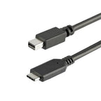 StarTech.com 3.3 ft (1m) USB-C to Mini DisplayPort Cable - 4K 60Hz - Black