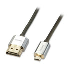 Lindy 1m CROMO Slim High Speed HDMI to Micro HDMI Cable with Ethernet
