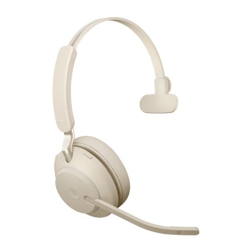 Jabra Evolve2 65 USB-A Beige MS Chrg stand Mono