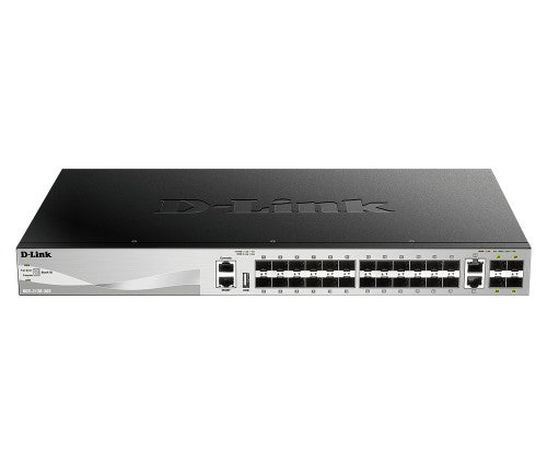 D-Link 24 x SFP ports Layer 3 Stackable Managed Gigabit Switch