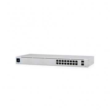 Ubiquiti UniFi 16-Port PoE Managed L2/L3 Gigabit Ethernet (10/100/1000) Power over Ethernet (PoE) 1U Silver
