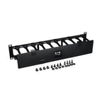 Tripp Lite SRCABLEDUCT2UHD SmartRack 2U High Capacity Horizontal Cable Manager - Finger duct with dual-hinge cover