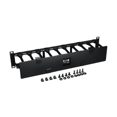 Tripp Lite SRCABLEDUCT2UHD SmartRack 2U High Capacity Horizontal Cable Manager - Finger duct with dual-hinge cover