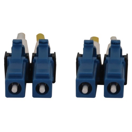Tripp Lite N370X-02M 400G Duplex Singlemode 9/125 OS2 Switchable Fiber Optic Cable (LC/UPC M/M), LSZH, Yellow, 2 m (6.6 ft.)