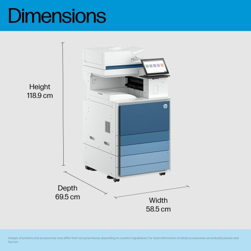 HP LaserJet Enterprise 8601z Multifunction Black and white Printer, Only Ethernet; Duplex; Copier, Scanner